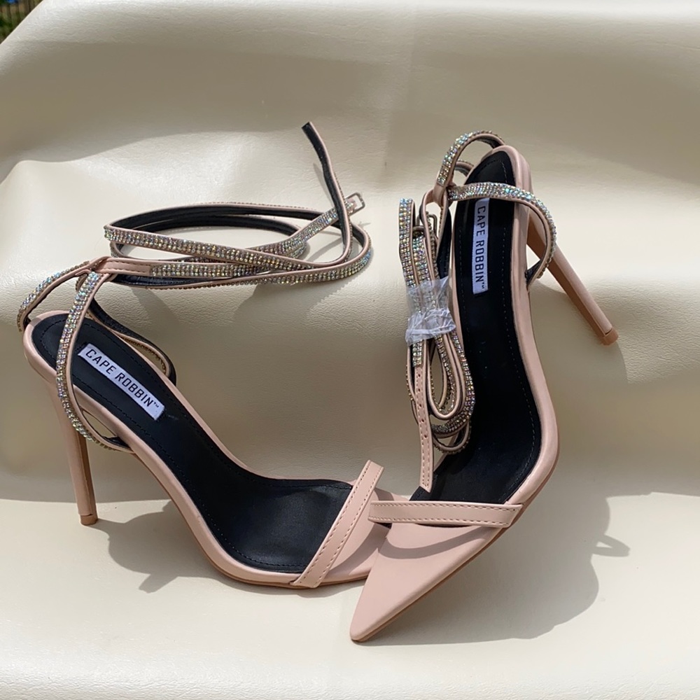 Strappy Nude Heels